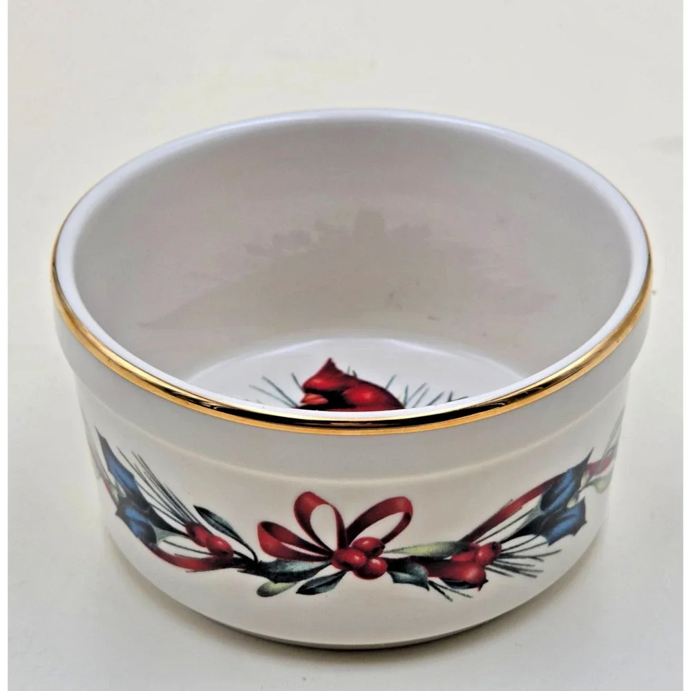 Lenox Winter Greetings Cardinal Dip Bowl 4.5